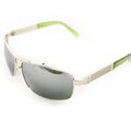 Men's D0392 Silvertone Aviator Sunglasses