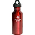 Stainless Steel 27-oz Red Water Bottles (Pack of 6)