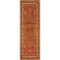 Free efficient guide on Oriental carpets And rugs Hand-tufted Primeval Orange Oriental Rug (2'8 x 7'7)