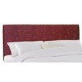 Lindsey King-size Upholstered Burgundy Damask Headboard