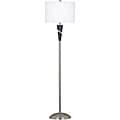 Vernon 60-inch Chocolate and Brushed Steel Floor Lamp