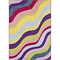 Tweens Multicolor Wavy Lines Rug (3'3 x 5')