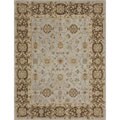 Hand-tufted Aara Blue/ Brown Wool Rug (2' x 3')