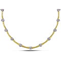 14k Two-tone Gold 2 1/3ct TDW Diamond Necklace (G-H, SI1-SI2)