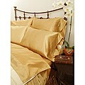 Charmeuse Gold Satin 3-piece Twin-size Comforter Set