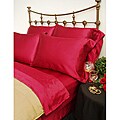 Charmeuse Red Satin 4-piece Full-size Comforter Set