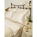 Charmeuse Bone Satin 4-piece Full-size Comforter Set