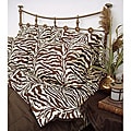 Zebra Brown Safari King-size Sheet Set