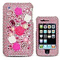 Premium iPhone 3G/ 3GS Pink Japanese Flower Rhinestone Case