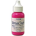 Convenient hint on pink leather hair glove Tsukineko VersaCraft Cherry Pink Ink Refill