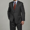 Joseph Abboud Men's 2-button Grey Stripe Wool Suit