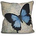 Butterfly Map Pillow