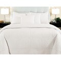Cathedral Whisper White King-size 3-piece Quilt Set