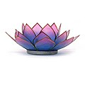 Capiz Shell Pink/ Turquoise Lotus Tea Light (Philippines)