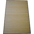 Asian Hand-woven Light Natural Bamboo Rug (5' x 8')