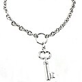 Sterling Silver Key Charm Bracelet