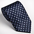 Platinum Ties Men's Blue 'Baby Dot' Tie