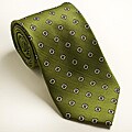 Platinum Ties Men's Patterned 'Green Clover' Tie