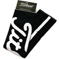 Titleist Black Jacquard Woven Cotton Golf Towel