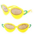 Women's FT033 Yellow Fashion Coffee Sunglasses
