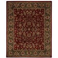 Handmade Delhi Red New Zealand Wool Rug (6' x 9')