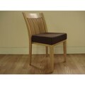 Da Vinci Stackable Natural Dining Chairs (Set of 2)