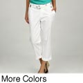 Calvin Klein Cuffed Flat Front Belted Dress Pant