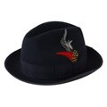 Ferrecci Men's Black Wool Fedora