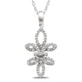Miadora Sterling Silver 1/4ct TDW Diamond Necklace