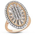 18k Two-tone Gold 5/8ct TDW Diamond Fashion Ring (G-H, SI1-SI2)
