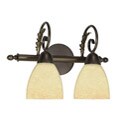 Le Fleur 2-light Golden Bronze Vanity Fixture