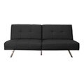 Ewing Black Modern Futon/ Sleeper Sofa Bed