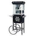 Popcorn Time 6088 Black 6-oz Antique Popcorn Machine and Cart