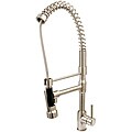 Cusinxel 27-inch Spiral Pulldown Satin Nickel Kitchen Faucet