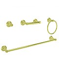 Fontaine Amalfi 4-piece Polished Brass Bathroom Accessory Set