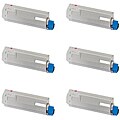 Okidata 43324402 Compatible High Yield Magenta Toner Cartridges (Pack of 6)
