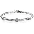 14k White Gold 1/4ct TDW Diamond Bangle (G-H, SI1)