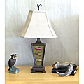 Rustic Brown 1-light Fishing Lure Table Lamp