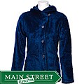 Ojai Clothing Women's Large Blue Koala Shawl Collar Jacket