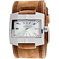 Nemesis Men's Brown Leather Cuff Watch