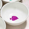 Convenient info on melamine set Kamra 6-inch Purple Fish Bowl (Set of 4)