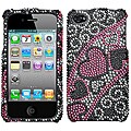Apple Apple iPhone 4 Streaming Hearts Rhinestone Case