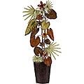 Guideposts relating to Wrought iron pot rack Wrought Iron Argento Hidden Paradise Exotic Leaf Wall Decor (China)
