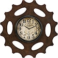 Wooden Americana Rusty Sprocket Wall Clock
