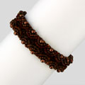 Glass Corina Espresso Beaded Bracelet (Guatemala)