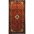 Free useful guide on rug carpet Navy Persian Hand-knotted Hamadan Red/ Navy Wool Rug (5'5 x 10'10)