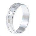 Platifina Sterling Silver Unisex Wedding Band