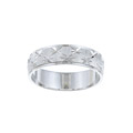 Platifina Sterling Silver Unisex Wedding Band