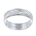 Platifina Sterling Silver Unisex Wedding Band