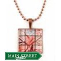 ABO Enterprises Copperplated Chain Glass Tree of Life Necklace